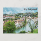 Bern Schweiz Schweizer Foto Aare Postkarte (Vorderseite)