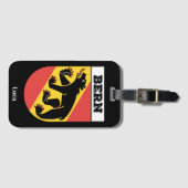 Bern, Schweiz | Schweizer Kantonswappen Gepäckanhänger (Vorderseite (Horizontal))