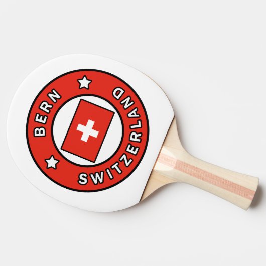 Bern - Schweiz Tischtennis Schläger (Seitenansicht)