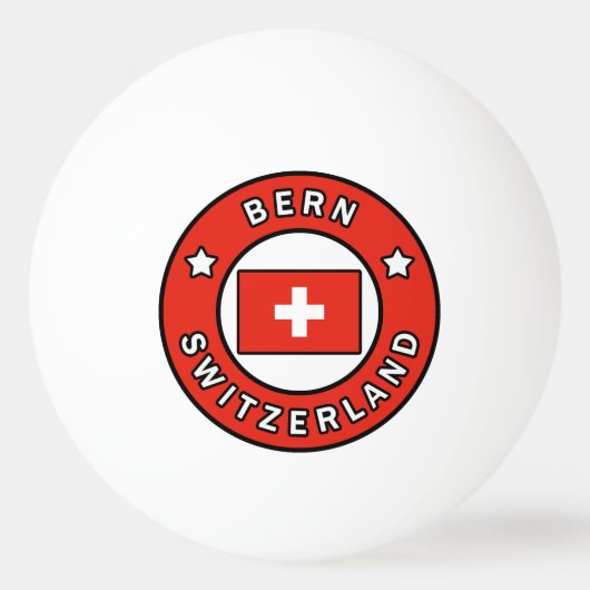 Bern - Schweiz Tischtennisball (Vorderseite)
