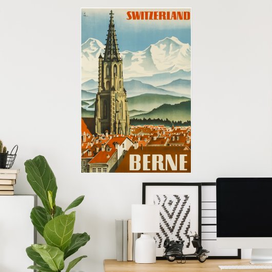 Bern, Schweiz, Travel Poster (Heimbüro)