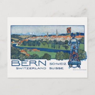 Bern Schweiz Vintage Poster 1906 Postkarte