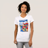 Bern Schweiz Vintage Reiseplakat neu gestaltet T-Shirt (Vorne ganz)