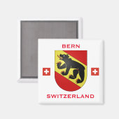 Bern Schweiz Wappen Magnet (Vorderseite/Rückseite)