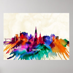 Bern Skyline Poster