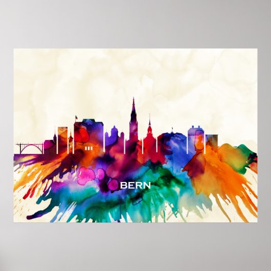 Bern Skyline Poster (Vorne)