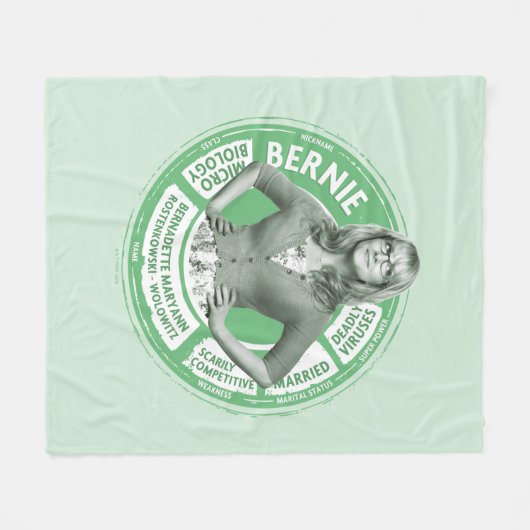 Bernadette Info Graphic Fleecedecke (Vorderseite (Horizontal))