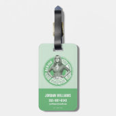 Bernadette Info Graphic Gepäckanhänger (Rückseite vertikal)