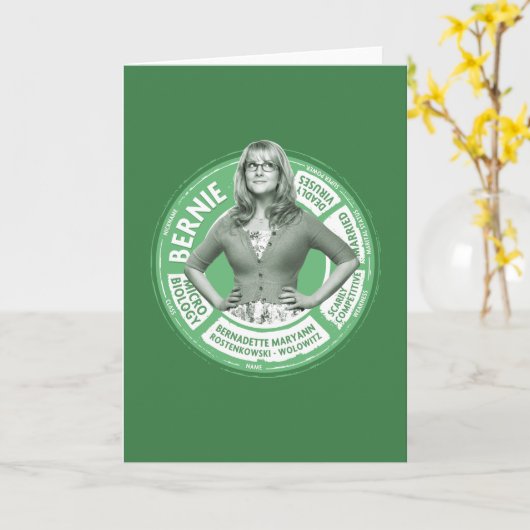 Bernadette Info Graphic Karte (Gelbe Blume)