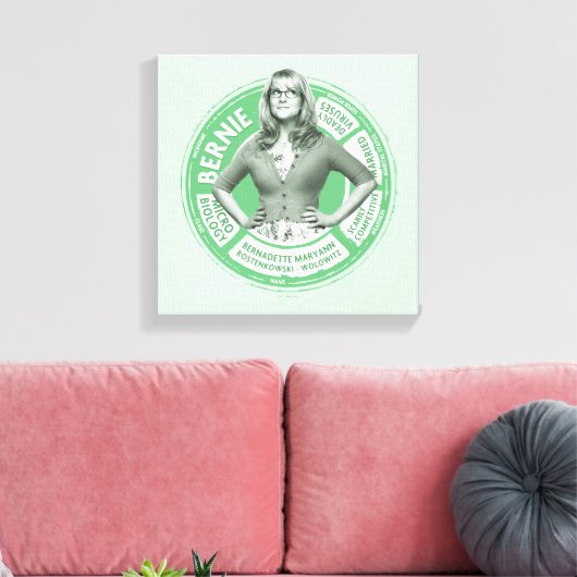 Bernadette Info Graphic Leinwanddruck (Insitu (Wohnzimmer))