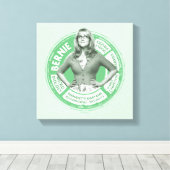 Bernadette Info Graphic Leinwanddruck (Insitu (Holzboden))