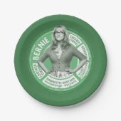 Bernadette Info Graphic Pappteller (Vorderseite)