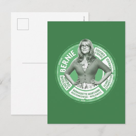 Bernadette Info Graphic Postkarte (Vorne/Hinten)