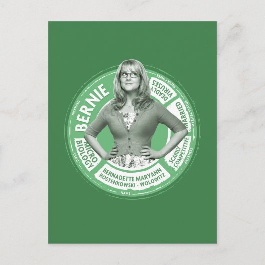 Bernadette Info Graphic Postkarte (Vorderseite)