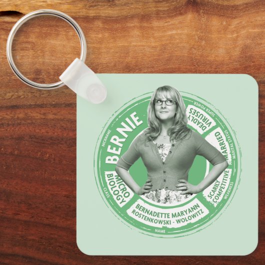 Bernadette Info Graphic Schlüsselanhänger (Vorderseite)