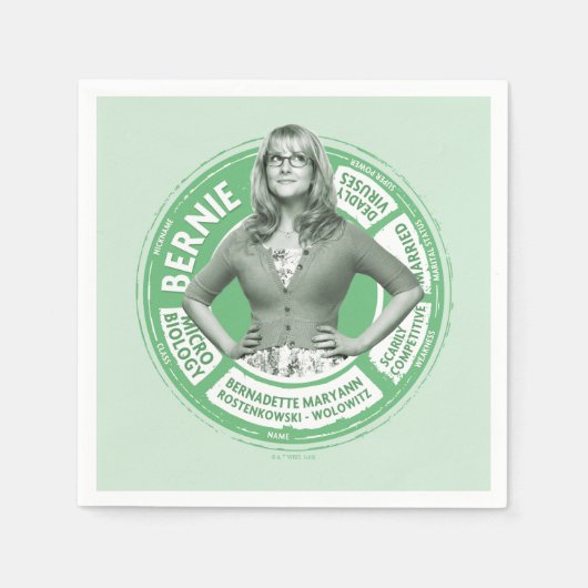 Bernadette Info Graphic Serviette (Vorderseite)