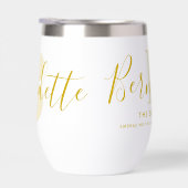 Bernadette name meaning monogram gold yellow (Rechts)