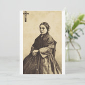 Bernadette Soubirous in der Kunst Einladung (Stehend Vorderseite)
