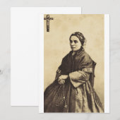 Bernadette Soubirous in der Kunst Einladung (Vorne/Hinten)