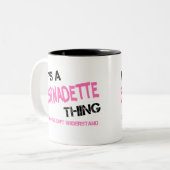 Bernadette, was man nicht verstehen würde zweifarbige tasse (Vorderseite Links)