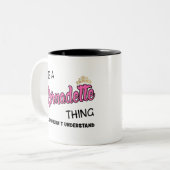 Bernadette, was man nicht verstehen würde zweifarbige tasse (Vorderseite Links)