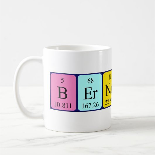 Bernadine Periodenname Tasse (Links)