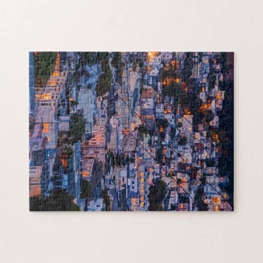 Bernale Höhen in der Dämmerung Puzzle (Horizontal)