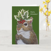 Bernard, die Weihnachtshörnchenkarte Karte (Gelbe Blume)