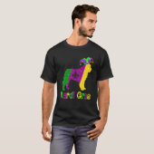 Bernard Dog Lover Mardi Gras Carnival Jester T-Shirt (Vorne ganz)
