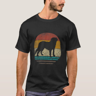 Bernard Dog Retro Vintage Silhouette Hund Vater Fa T-Shirt