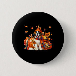 Bernard Erntedank Leopard Pumpkins Fall Lea Button