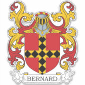 Bernard Familienwappen Aufkleber (Vorderseite)
