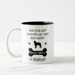 Bernard Hund Bester Freund Zweifarbige Tasse