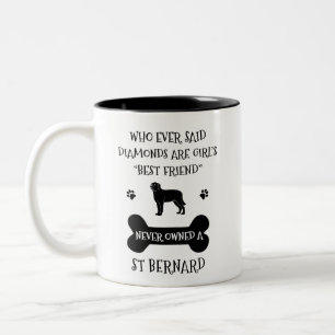 Bernard Hund Bester Freund Zweifarbige Tasse