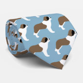 Bernard Hund-Silhouette-Muster Krawatte (Gerollt)
