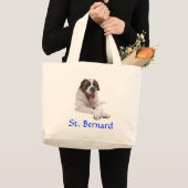 Bernard Jumbo Leinwand Tote Bag Stoffbeutel (Vorderseite (Produkt))