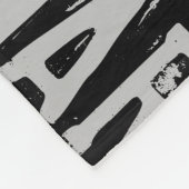 Bernard Personalisiert Name and Bikes Black-White Fleecedecke (Ecke)