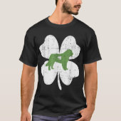 Bernard St Patricks Day Lover Irish Kleeblatt Dog T-Shirt (Vorderseite)