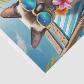 Bernard Surf & Sand, Beachy Siamese Cat Seidenpapier (Ausschnitt)