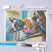 Bernard Surf & Sand, Beachy Siamese Cat Seidenpapier (Handwerk)