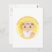 Bernard von Clairvaux Postkarte (Vorne/Hinten)