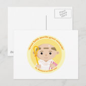 Bernard von Clairvaux Postkarte (Vorne/Hinten)