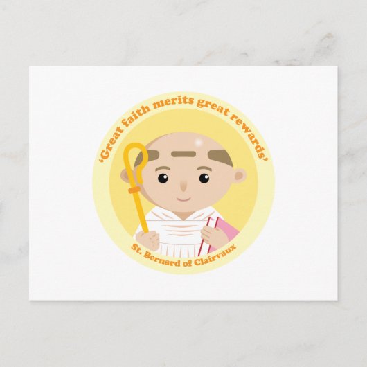Bernard von Clairvaux Postkarte (Vorderseite)