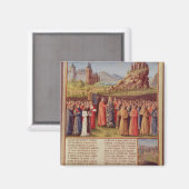 Bernard von Clairvaux predigen den zweiten Kreuzzu Magnet (Vorderseite/Rückseite)