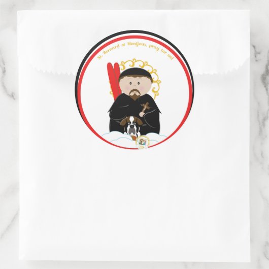 Bernard von Montjoux Runder Aufkleber (Tasche)