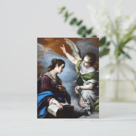 Bernardo Strozzi Die Ankündigung Postkarte (Stehend Vorderseite)