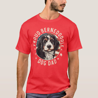 Bernedle Amerikanische Flagge Patriotisch Stolzer T-Shirt
