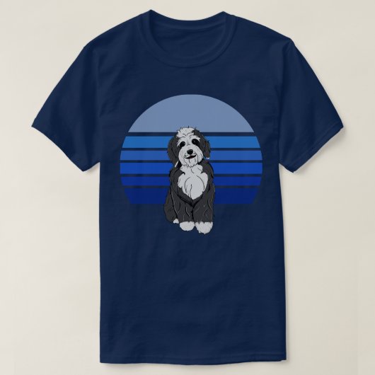 Bernedle Retro Blue T-Shirt (Design vorne)