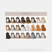 Bernedoodle Acrylzeichen Acrylschild (Vorderseite)