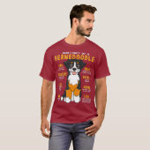 Bernedoodle Anatomie Funny Dog Mama Vater Niedlich T-Shirt (Vorne ganz)